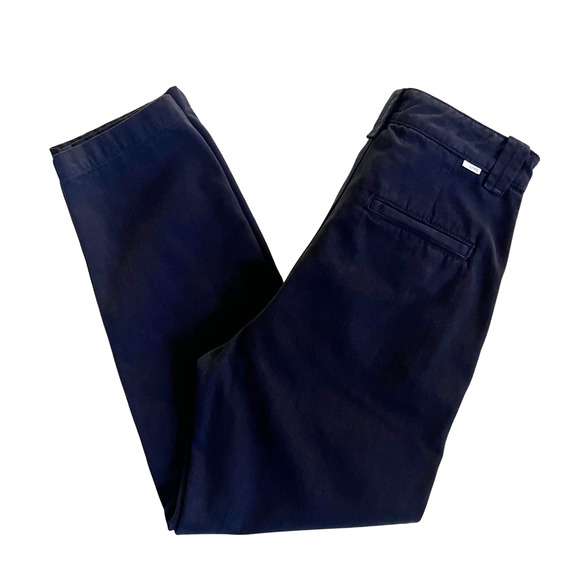 Mother The Punk 76 Ankle Pants Size 24 Navy Blue | Slouchy Fit Menswear Inspired - Picture 4 of 6